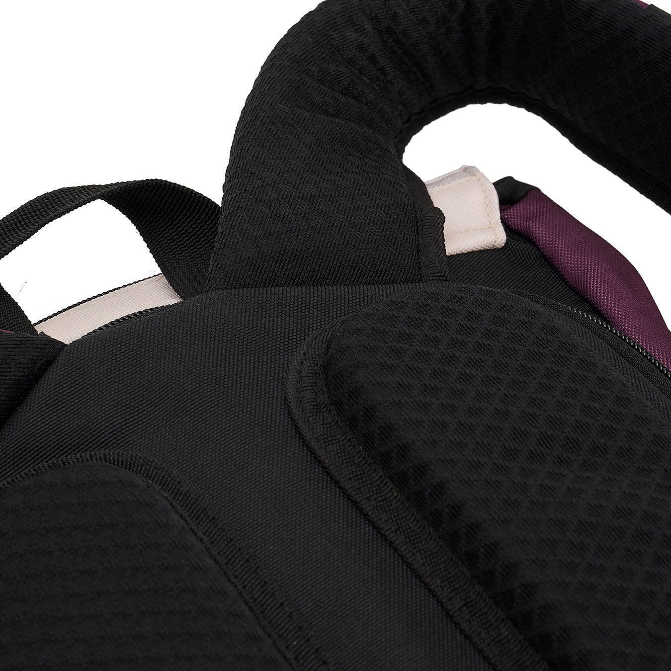 Ela Mo™ Everywhere Daypack | Grape. Verstärktes Rückenpolster des Rucksacks für optimalen Tragekomfort.