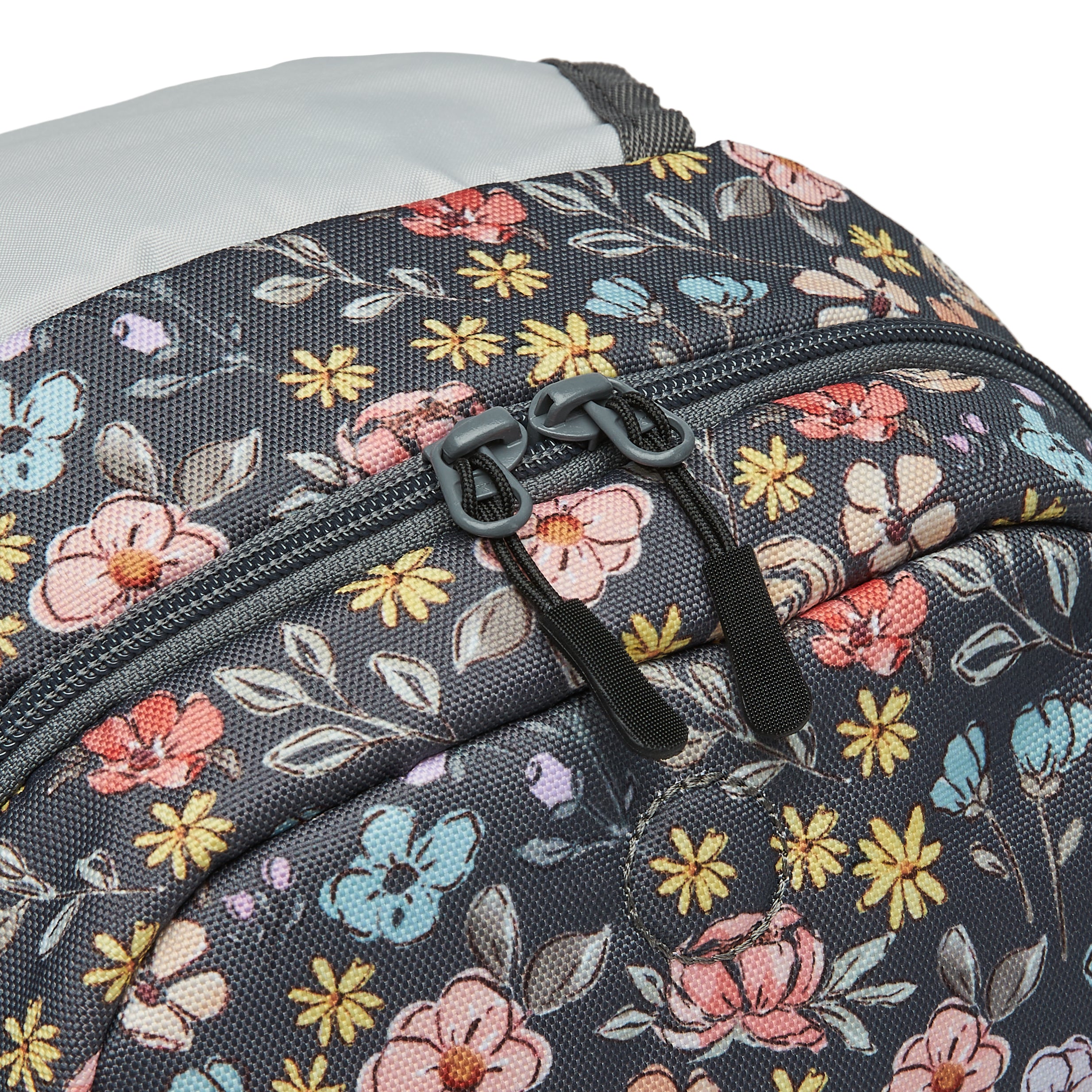 Ela Mo™ Mini Rucksack | Summer Meadows. Großes Hauptfach mit Zwei-Wege-Reißverschluss am Rucksack.