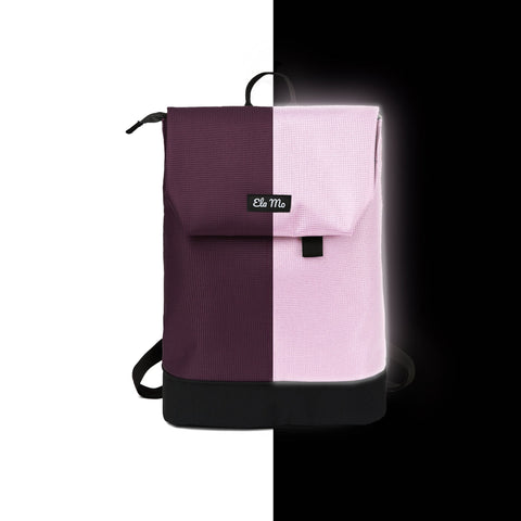 Ela Mo™ Daypack Rucksack | Plum Reflective