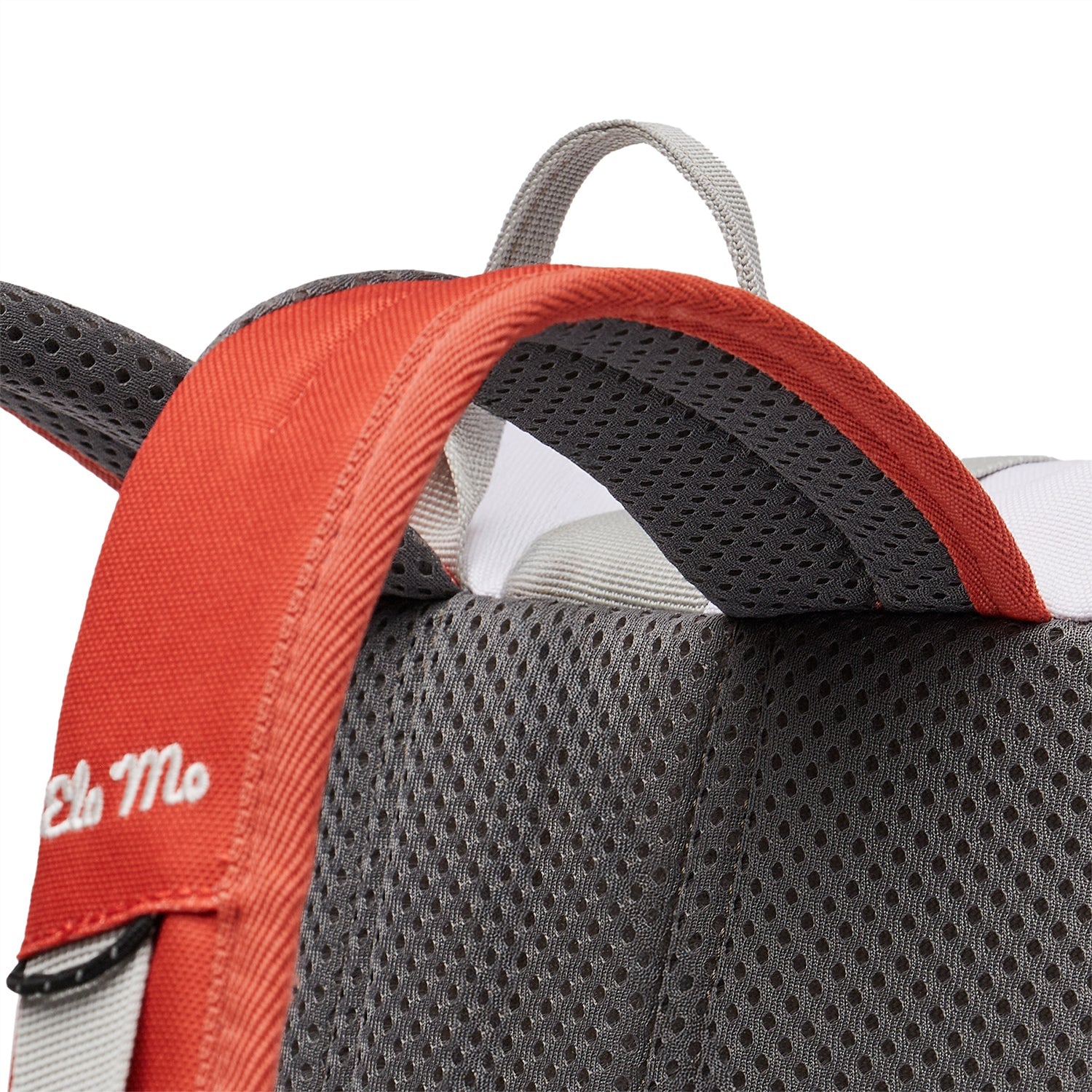 Ela Mo™ Kinderrucksack (6-10 Jahre) | Cotton Candy. Rückansicht des rosafarbenen Rucksacks mit Vermerk zur Bequemlichkeit.
