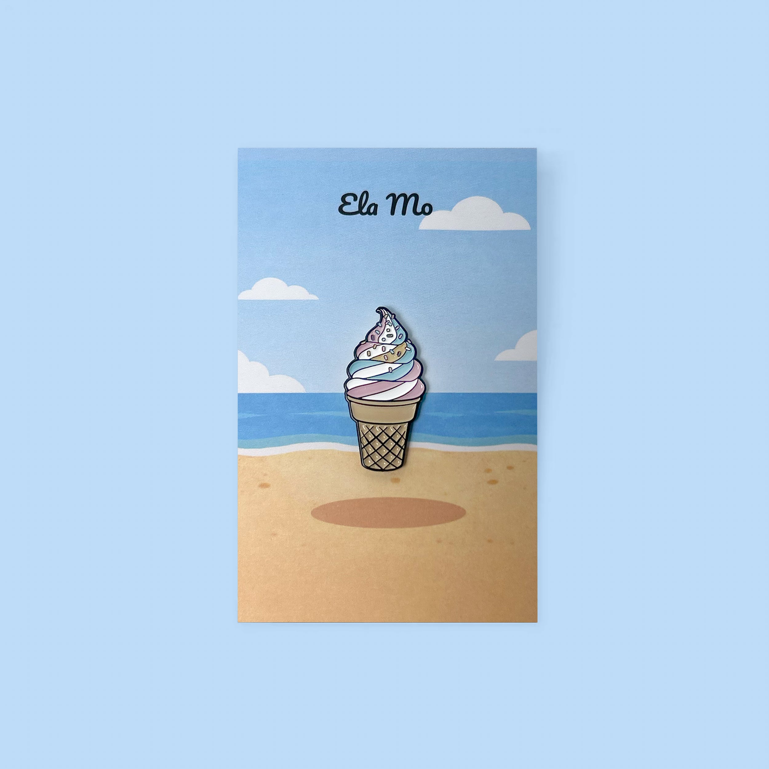 Ela Mo™ Pin für Rucksäcke | Eis