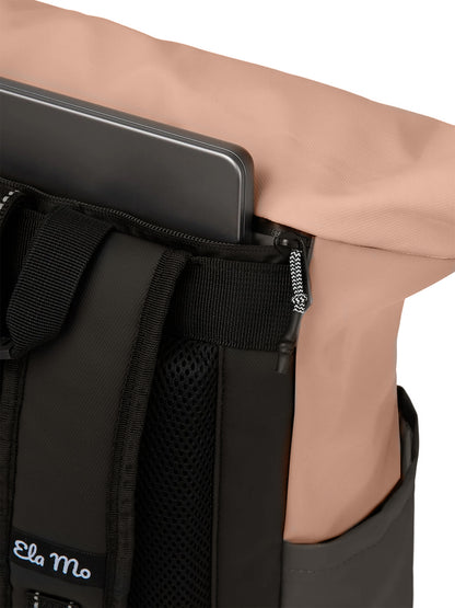 Ela Mo™ Rolltop Rucksack | Peach Blush