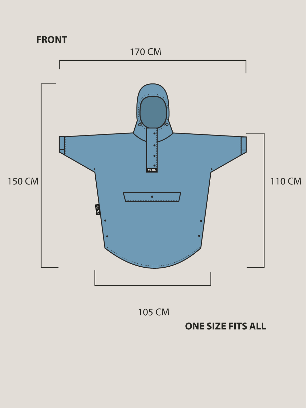 Ela Mo™ Set | Regenponcho + Mini Rucksack