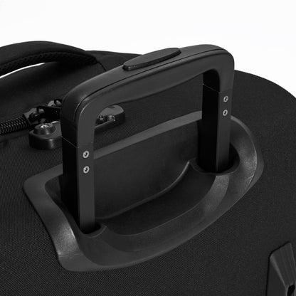 Ela Mo™ Reisetasche mit Rollen 42 Liter | Black. Zwei Tragegriffe und TSA-Schloss an der Reisetasche.