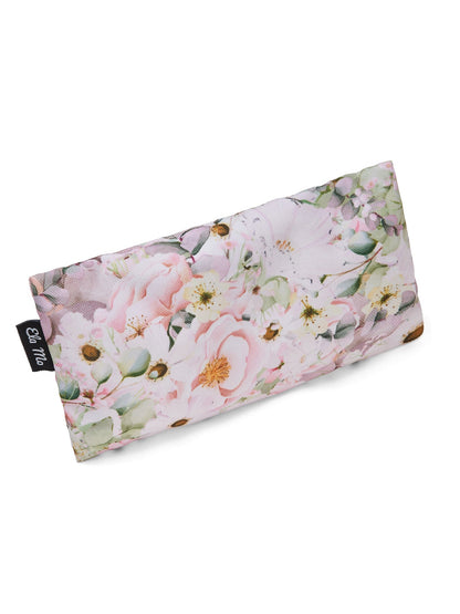Ela Mo™ Stiftetasche | Bed Of Flowers. Rückseite der kleinen Stifttasche mit floralem Muster und Reißverschluss.